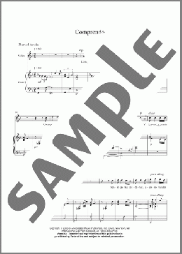Comprendo(Daniel Catan) 楽譜 ピアノ & ボーカル ダウンロード