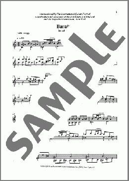 Barabas(Terry Riley) 楽譜 ギター（その他） ダウンロード