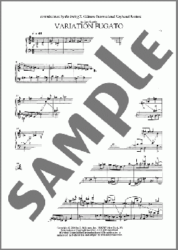 Variation Fugato(Bright Sheng) 楽譜 ピアノ（ソロ） ダウンロード