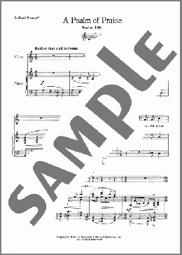 Psalm Of Praise (Psalm 100)(Ned Rorem) 楽譜 ピアノ & ボーカル ダウンロード