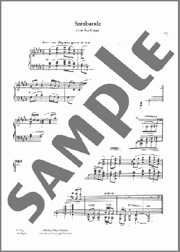 Sarabande From 'Pour Le Piano'(Claude Debussy) 楽譜 ピアノ（ソロ） ダウンロード