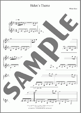 Helen's Theme (from Candyman Suite)(Philip Glass) 楽譜 ピアノ（ソロ） ダウンロード