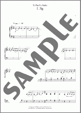 St. Paul's Suite- I. Jig(Gustav Holst) 楽譜 ピアノ（ソロ） ダウンロード