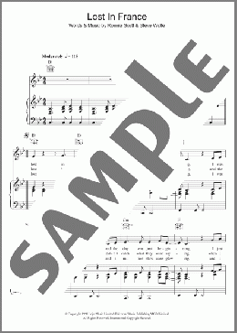 Lost In France(Bonnie Tyler) 楽譜 その他 ダウンロード