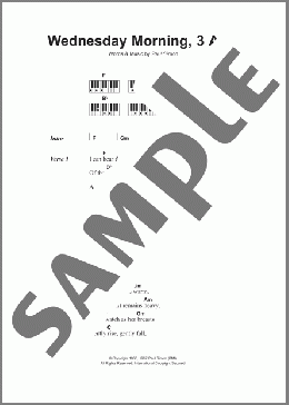 Wednesday Morning, 3 A.M.(Simon & Garfunkel) 楽譜 ピアノ（歌詞 & コード） ダウンロード