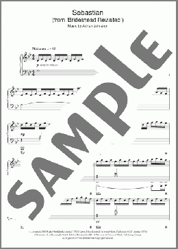 Sebastian (from 'Brideshead Revisited')(Adrian Johnston) 楽譜 ピアノ（ソロ） ダウンロード