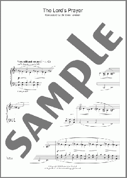 The Lord's Prayer(John Tavener) 楽譜 ピアノ（ソロ） ダウンロード