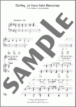 Darling Je Vous Aime Beaucoup(Bing Crosby) 楽譜 その他 ダウンロード