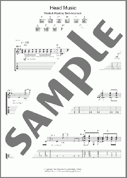 Head Music(Suede) 楽譜 ギター（ソロ） ダウンロード