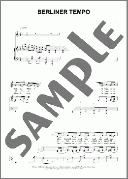 Berliner Tempo(Friedrich Hollaender) 楽譜 ピアノ & ボーカル ダウンロード