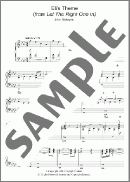 Eli's Theme (from Let The Right One In)(Johan Soderqvist) 楽譜 ピアノ（ソロ） ダウンロード