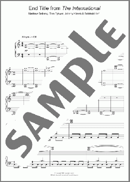 End Title (from The International)(Matthew Bellamy) 楽譜 ピアノ（ソロ） ダウンロード
