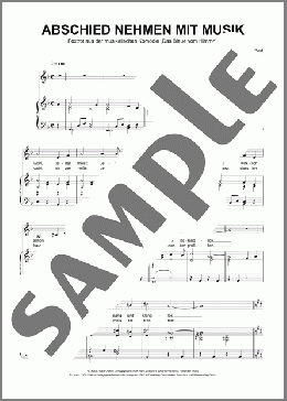 Abschiednehmen Mit Musik(Friedrich Hollaender) 楽譜 ピアノ & ボーカル ダウンロード
