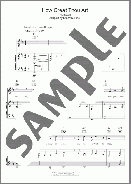 How Great Thou Art(Rhydian) 楽譜 その他 ダウンロード