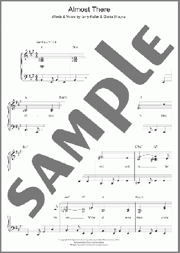 Almost There(Andy Williams) 楽譜 ピアノ & ボーカル ダウンロード