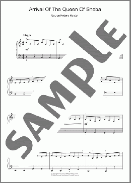 The Arrival Of The Queen Of Sheba (from Solomon)(George Frideric Handel) 楽譜 ピアノ（ソロ） ダウンロード