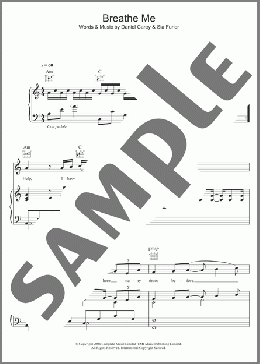 Breathe Me(Sia) 楽譜 その他 ダウンロード