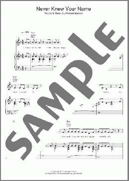Never Knew Your Name(Madness) 楽譜 その他 ダウンロード
