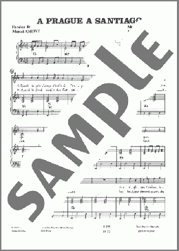 A Prague A Santiago(Michel Cywie) 楽譜 ピアノ & ボーカル ダウンロード