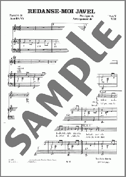 Redanse-Moi Javel(Mort Shuman) 楽譜 ピアノ & ボーカル ダウンロード
