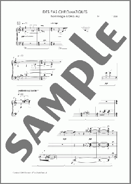 Des Pas Chromatiques - Hommage A Debussy(Thomas Simaku) 楽譜 ピアノ（ソロ） ダウンロード