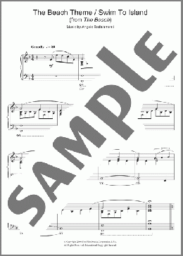 The Beach (The Beach Theme/Swim To Island)(Angelo Badalamenti) 楽譜 ピアノ（ソロ） ダウンロード