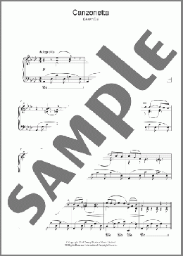 Canzonetta(Cesar Cui) 楽譜 ピアノ（ソロ） ダウンロード