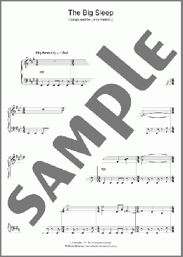 The Big Sleep (End Credits)(Jerry Fielding) 楽譜 ピアノ（ソロ） ダウンロード