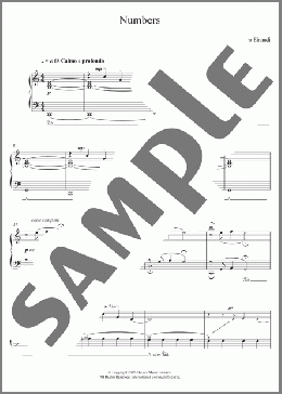 Numbers(Ludovico Einaudi) 楽譜 ピアノ（ソロ） ダウンロード