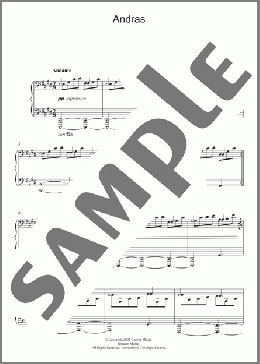 Andras(Max Richter) 楽譜 ピアノ（ソロ） ダウンロード