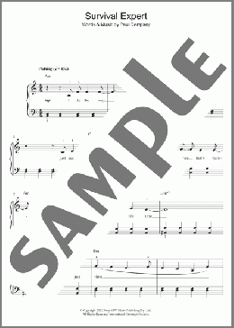 Survival Expert(Something For Kate) 楽譜 ピアノ（ソロ） ダウンロード