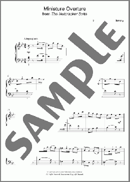 Miniature Overture (from The Nutcracker Suite)(Pyotr Il'yich Tchaikovsky) 楽譜 ピアノ（ソロ） ダウンロード