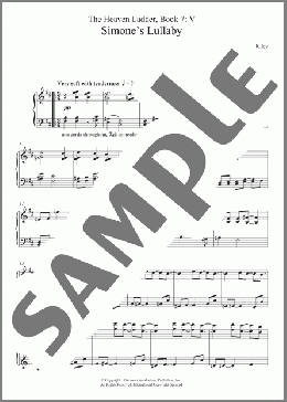 Simone's Lullaby (No.5 From The Heaven Ladder Book 7)(Terry Riley) 楽譜 ピアノ（ソロ） ダウンロード