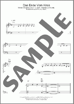 Das Ende Vom Kreis(Silbermond) 楽譜 その他 ダウンロード