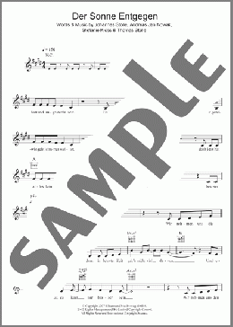 Der Sonne Entgegen(Silbermond) 楽譜 その他 ダウンロード