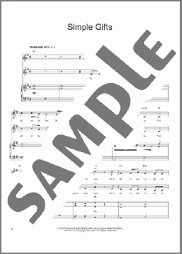 Simple Gifts(Donald Sosin) 楽譜 その他 ダウンロード