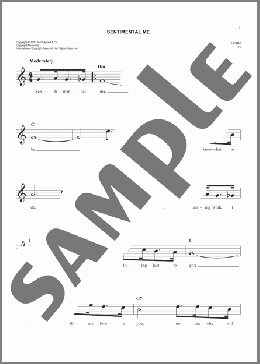Sentimental Me(Jimmy Cassin) 楽譜 その他 ダウンロード