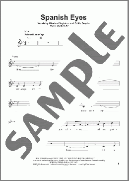 Spanish Eyes(Al Martino/Elvis Presley/Engelbert Humperdinck) 楽譜 その他 ダウンロード