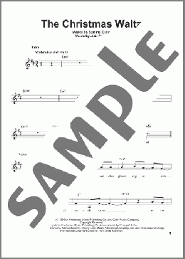 The Christmas Waltz(Sammy Cahn) 楽譜 その他 ダウンロード