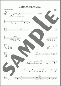 Where The Dream Takes You(James Newton Howard) 楽譜 その他 ダウンロード