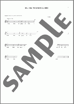 Hail, Hail, The Gang's All Here(Arthur Sullivan) 楽譜 その他 ダウンロード