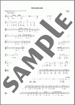 The Name Game(Shirley Ellis) 楽譜 その他 ダウンロード