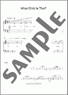 What Child Is This?(William C. Dix) 楽譜 ピアノ（ソロ） ダウンロード