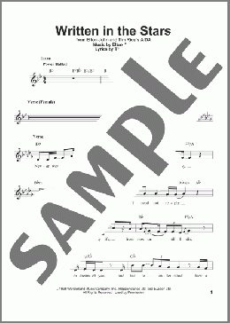 Written In The Stars (from Aida)(Elton John & LeAnn Rimes) 楽譜 その他 ダウンロード