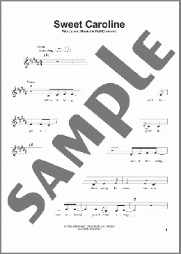 Sweet Caroline(Neil Diamond/Glee Cast featuring Mark Salling) 楽譜 その他 ダウンロード