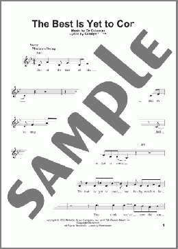 The Best Is Yet To Come(Michael Buble) 楽譜 その他 ダウンロード