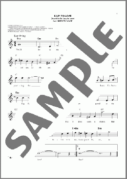 Easy To Love (You'd Be So Easy To Love)(Cole Porter) 楽譜 その他 ダウンロード