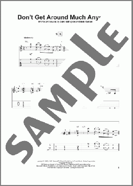 Don't Get Around Much Anymore(Duke Ellington) 楽譜 ギター（その他） ダウンロード