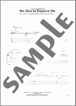 No One To Depend On(Santana) 楽譜 ギター（ソロ） ダウンロード