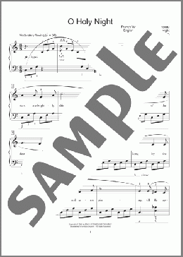 O Holy Night(Adolphe Adam/John S. Dwight (trans.)/Placide Cappeau (French)) 楽譜 ピアノ（ソロ） ダウンロード